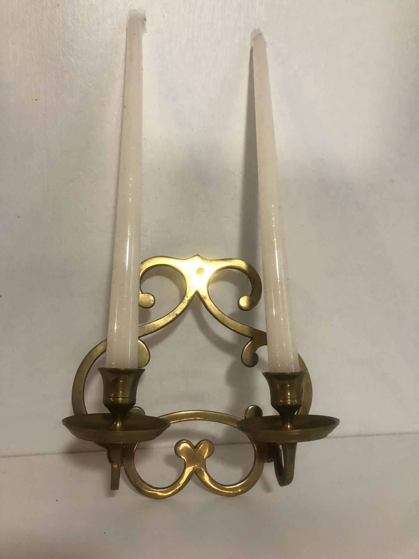 vintage solid brass sconce