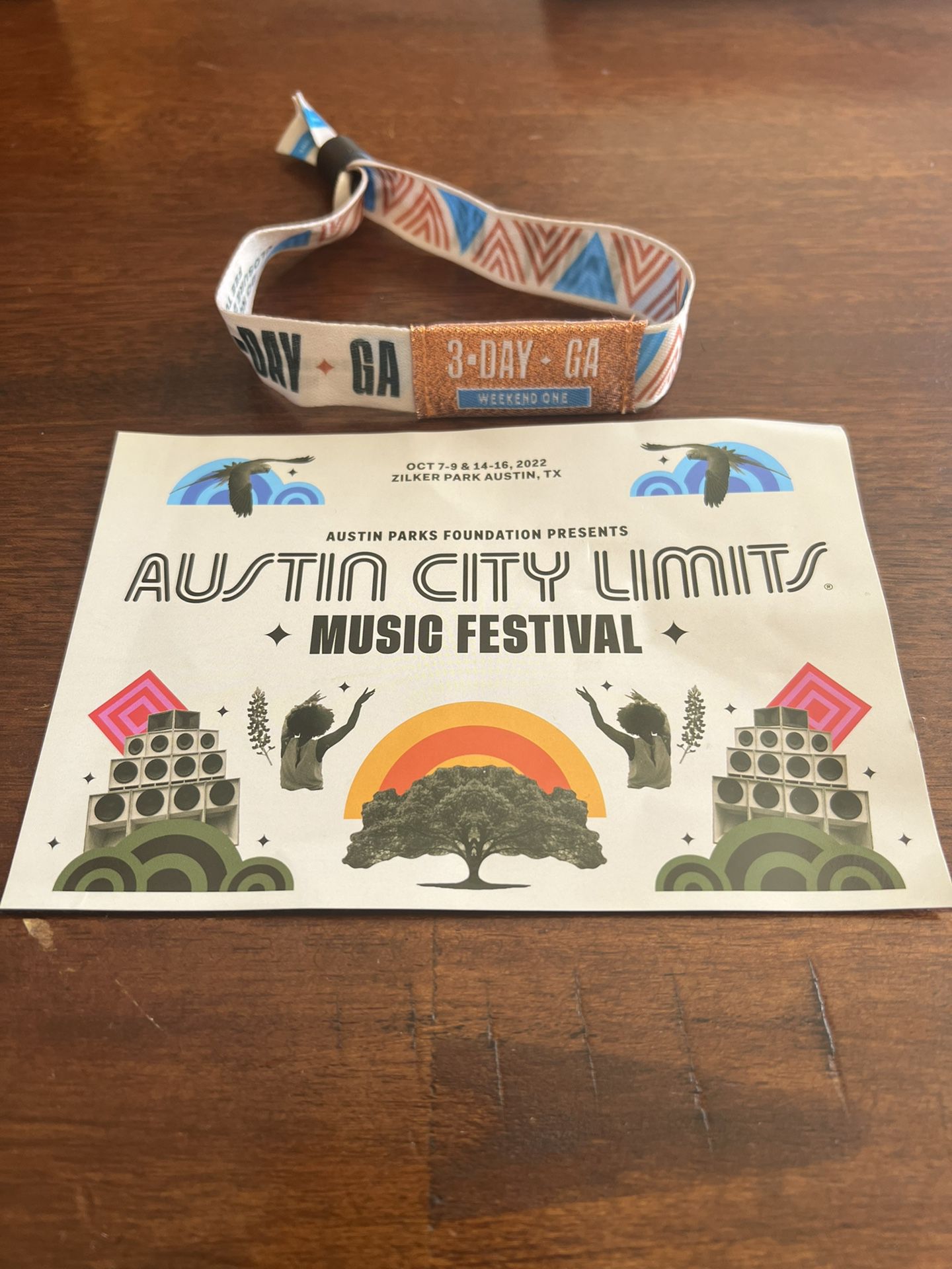 ACL 3 Day Wristband Weekend 1 (Oct 7- 9)