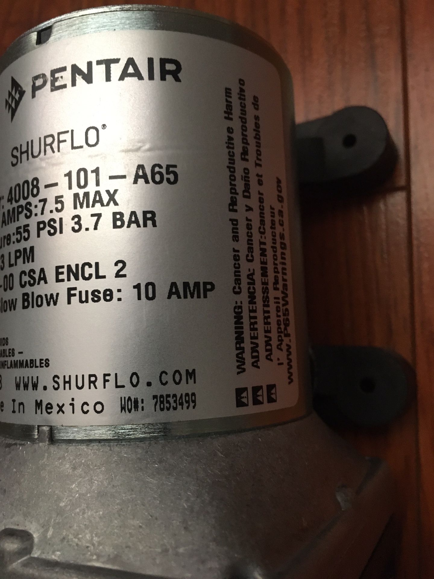 Rv PENTAIR 12DVC New Water Pump