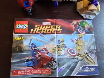 6865 LEGO Avengers Captain America's Avenging Cycle
: Complete With Figs, Vehicles, Comic, Manual And Spare Pieces  Thumbnail