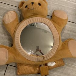 Teddy Bear Plush Baby Car Mirror For Rear Facing Carseat Stuffed  Thumbnail