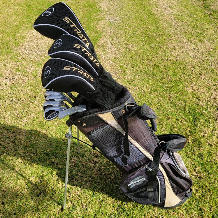 Strata Plus 18-Piece Complete Golf Set & Bag