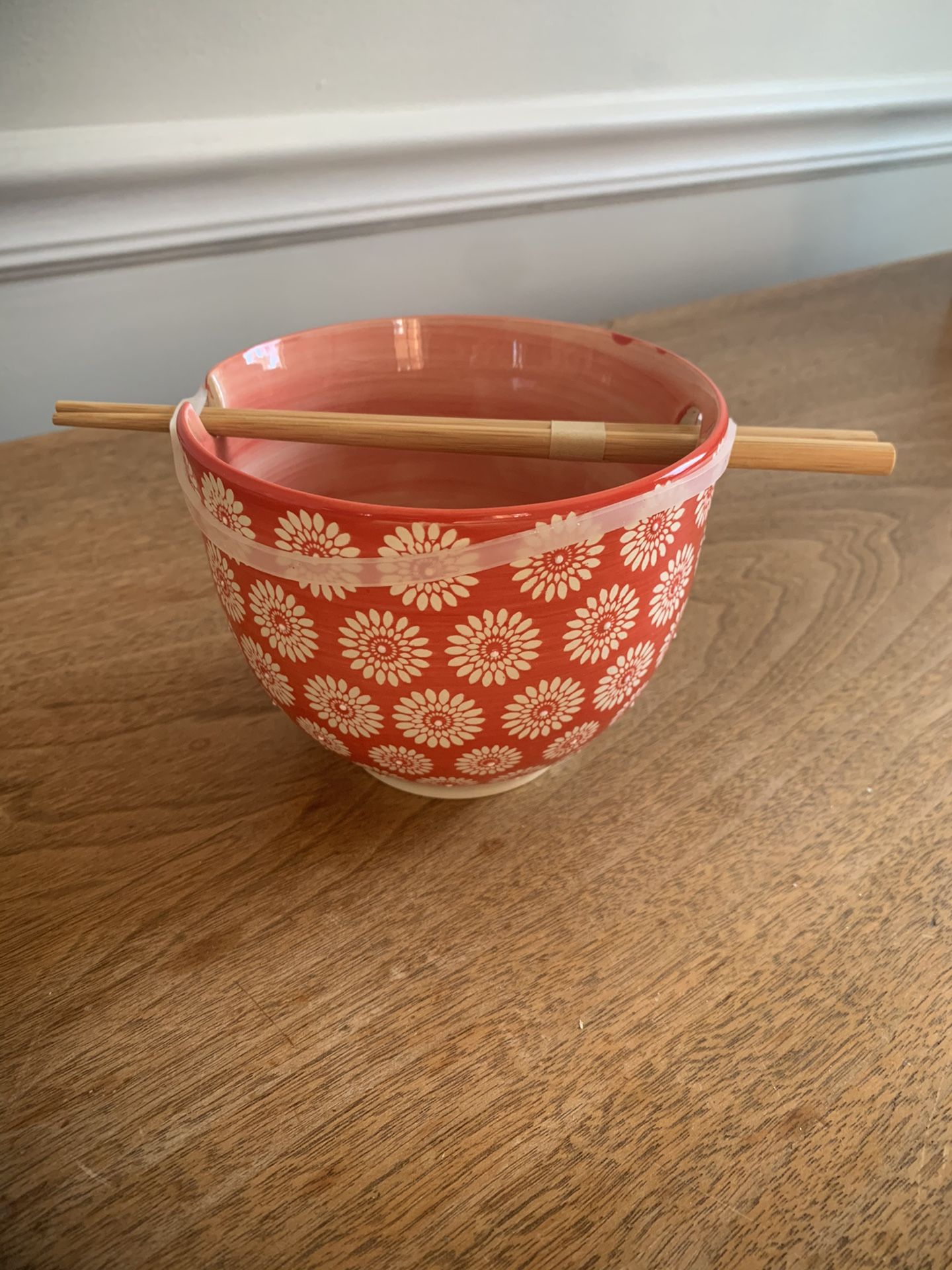 Noodle Bowl And Chopsticks