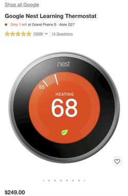 Nest Gen 3 Thermostat  Thumbnail
