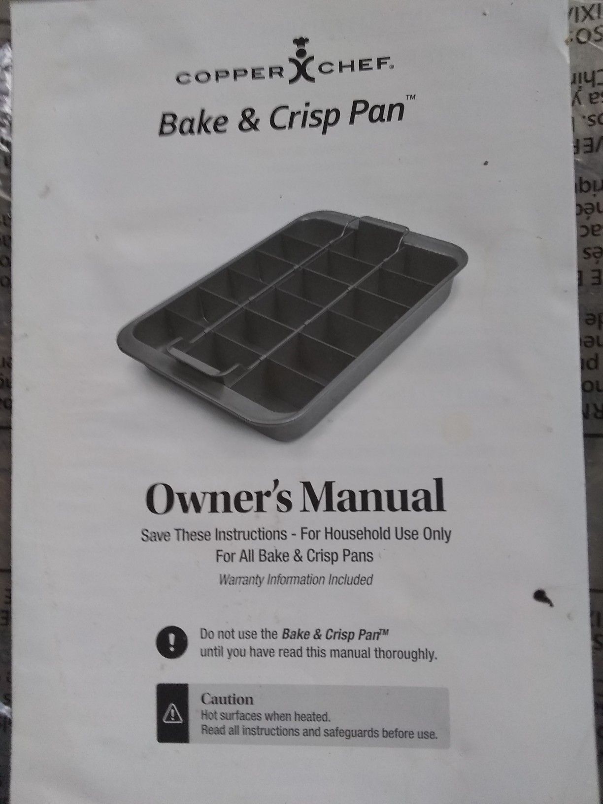 Copper chef bake and crisp pan
