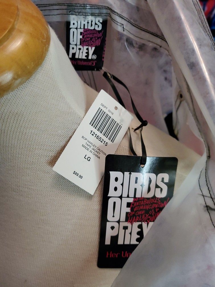 Birds Of Prey Harley Quinn Jacket Juniors Sz Large