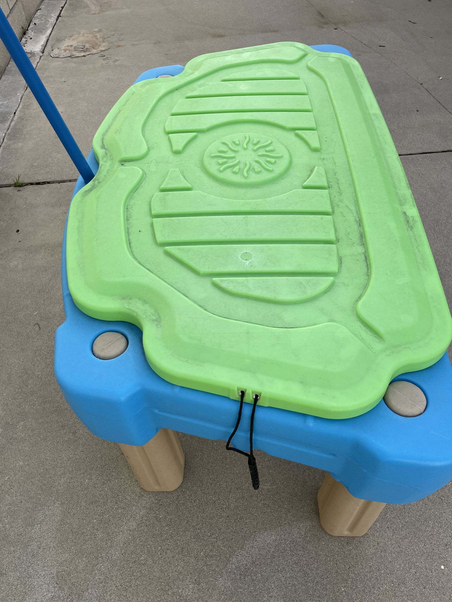 Sand Table With Toys And Umbrella