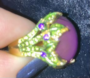 Ring Size 5 With Purple Stone Thumbnail