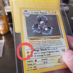 Pokemon Lt Surges Mageneton Very Rare Error Print For Sale In Auburn Wa Offerup
