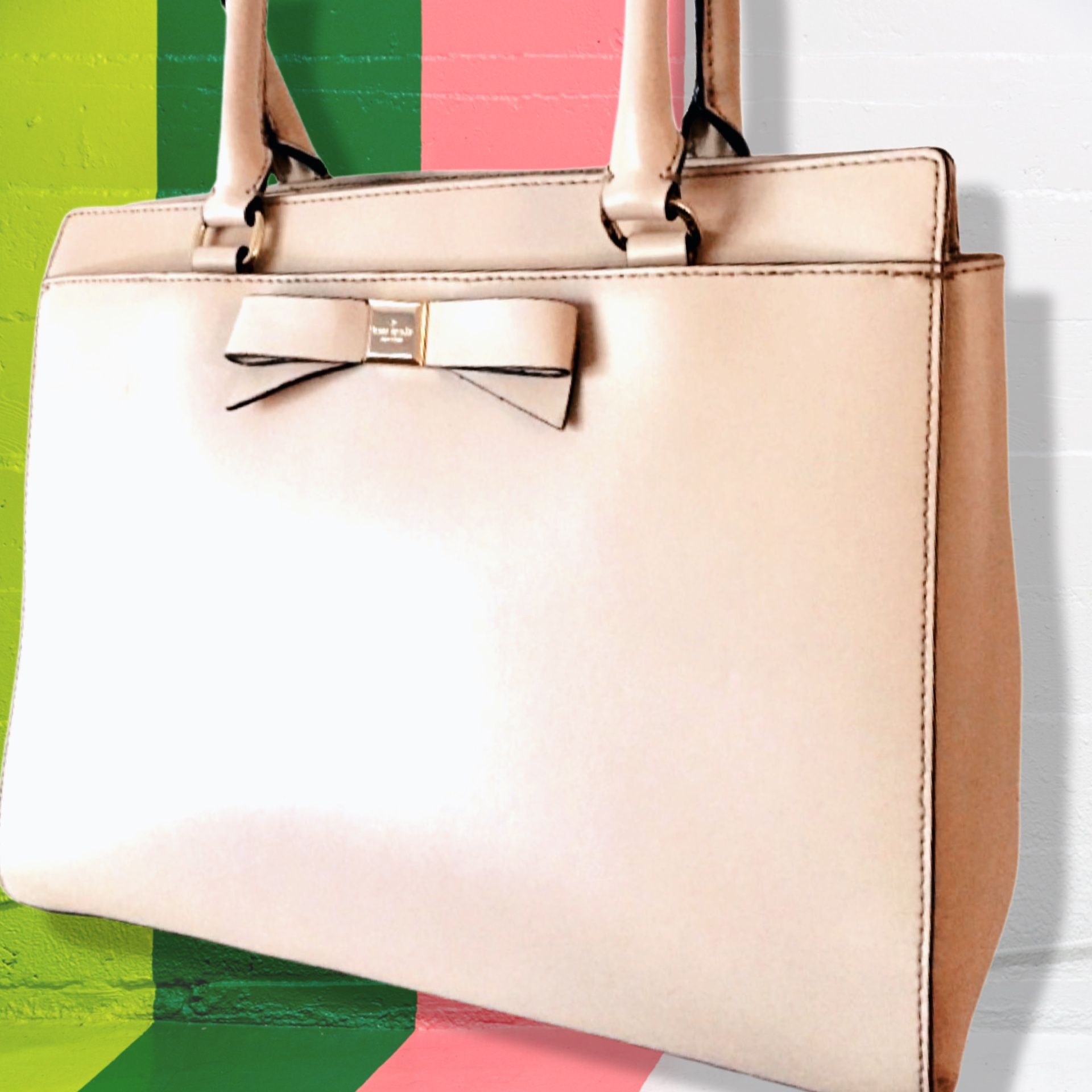 Kate spade New York Montford Park Smooth Jovi Satchel In "A perfect Beige" (NWOT)