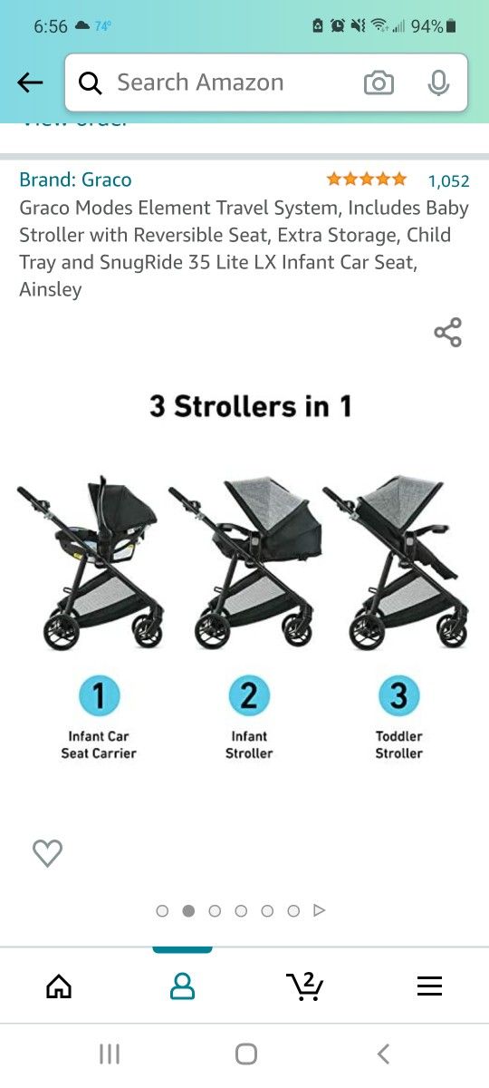 Baby Stroller With Carseat