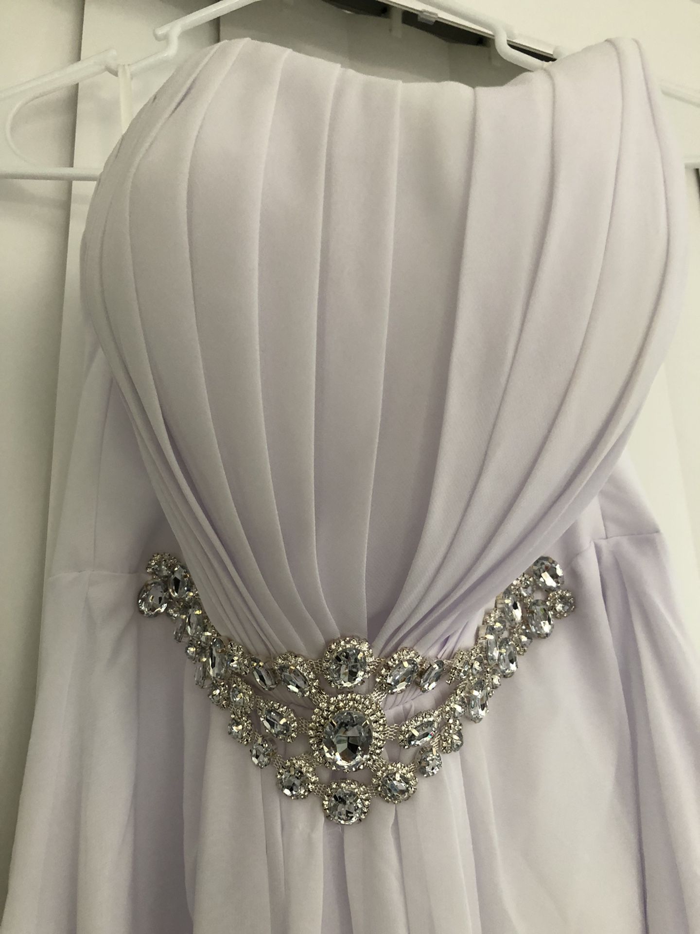 White Strapless Dress
