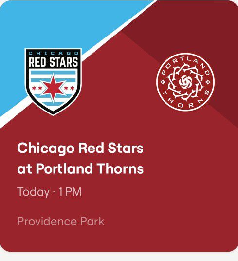 THORNS SOCCER TICKETS 🎟 TODAY AT 1PM 