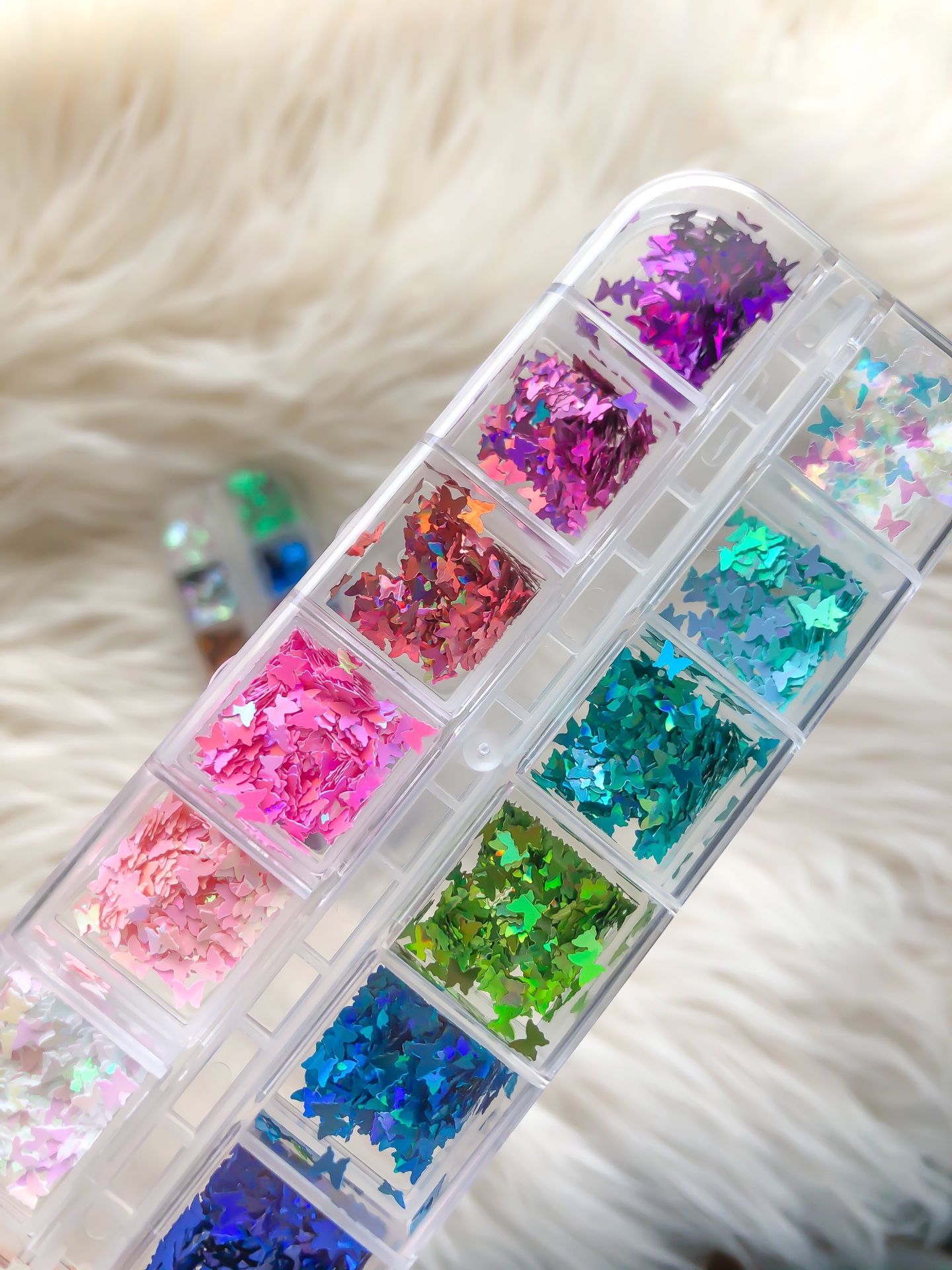 Butterfly Nail Art Glitter Sequins