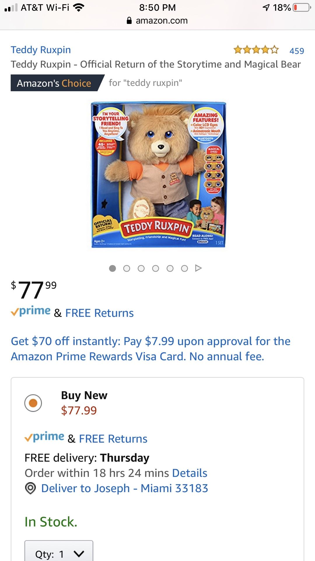 Teddy Ruxpin Official Return
