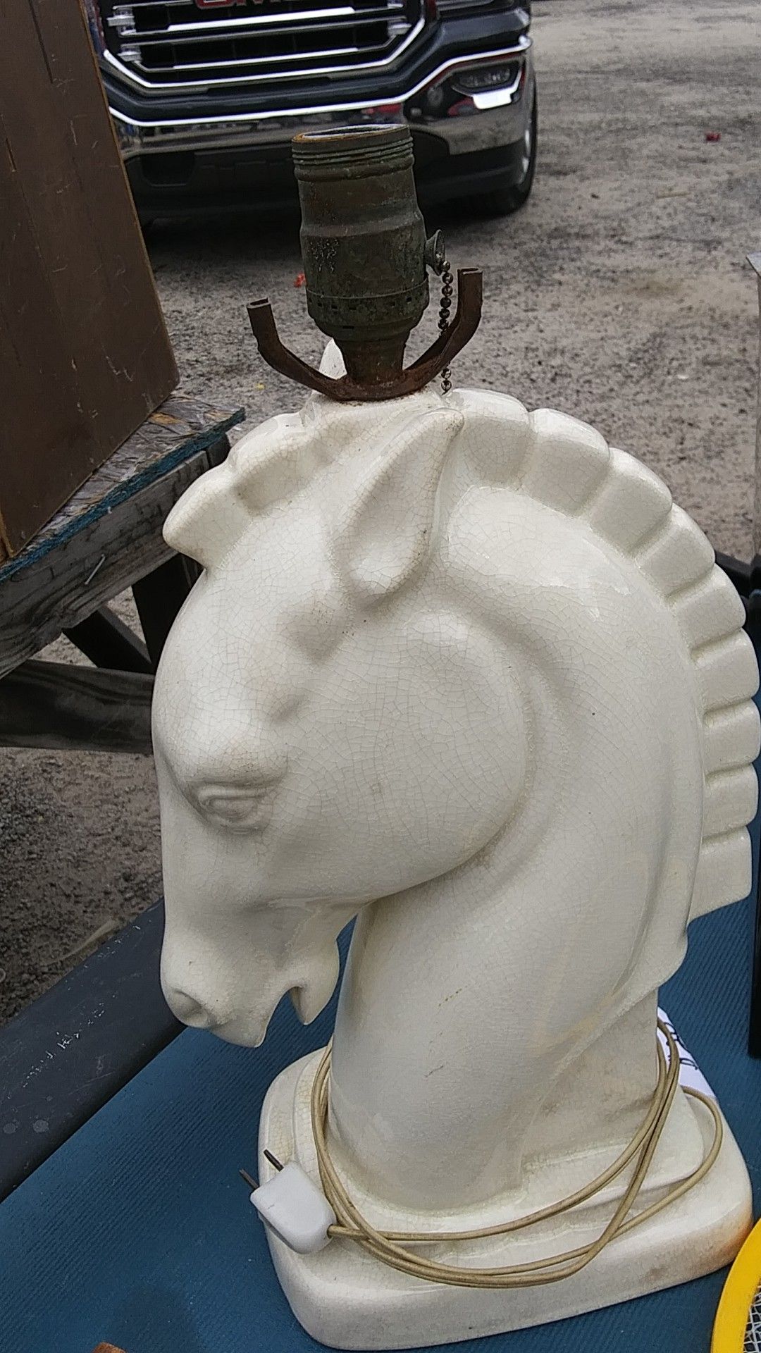 Vintage horse lamp