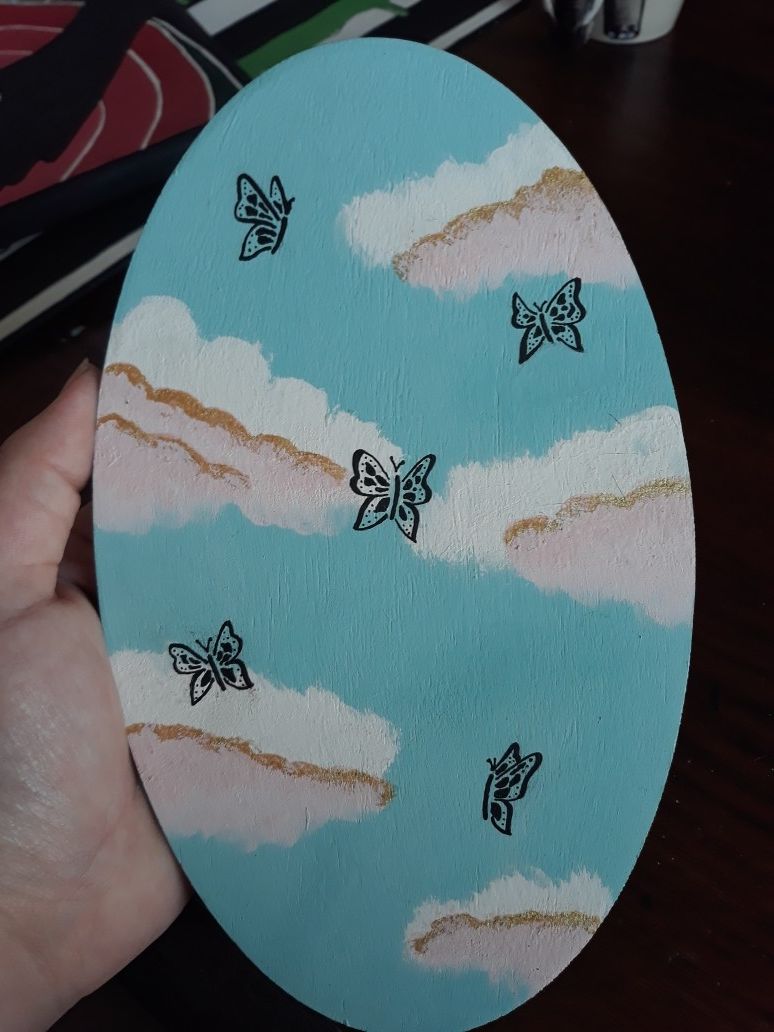 Original Butterflies in the Sky Painting