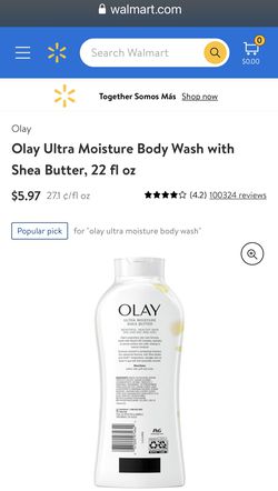 (4) Brand New Olay Ultra Moisture Shea Butter Body Wash 22 fl Oz/650 ml Thumbnail
