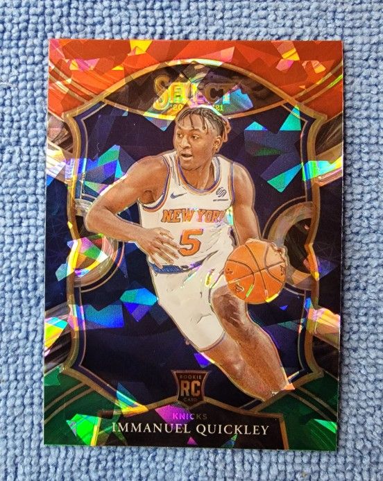 Immanuel Quickley 2020-2021 NBA Select Rookie Cracked Ice No. 85 NY Knicks