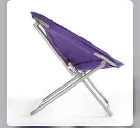 Mainstays Faux Fur Saucer Chair, Purple Purple - 28" Thumbnail