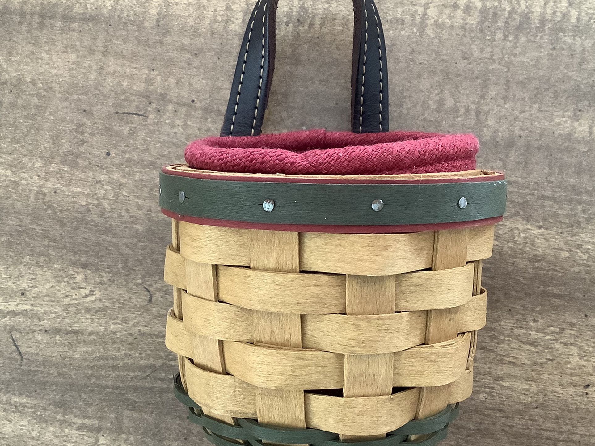 Longaberger Miniature Door-hanging Basket