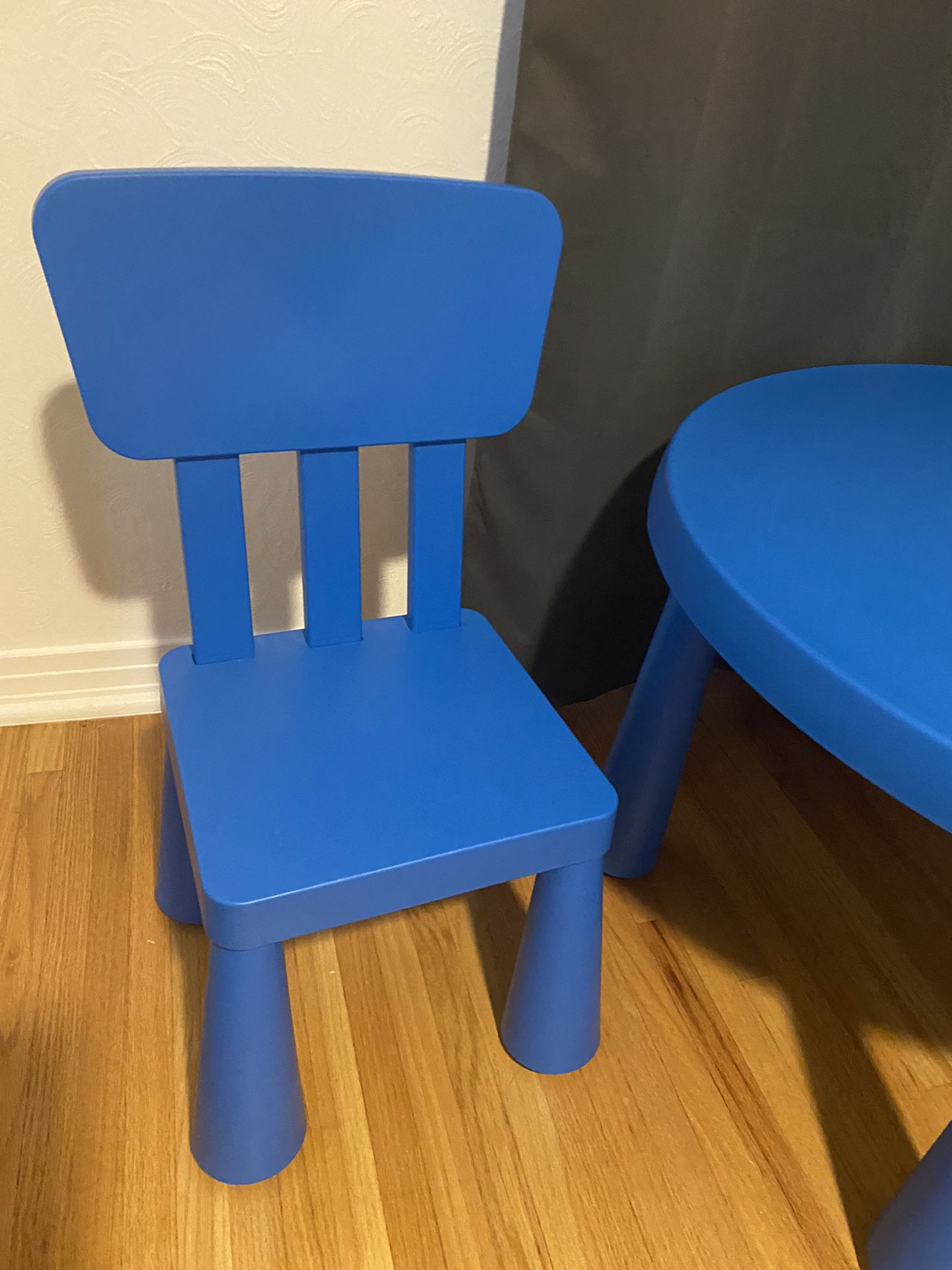 Kids Table And Chairs Set - Blue From IKEA
