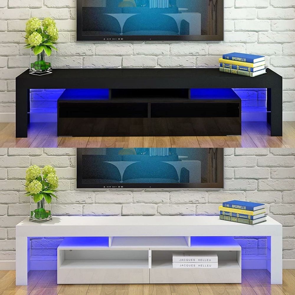 Brand new 63” TV stand entertainment center wall unit with L.E.D lights