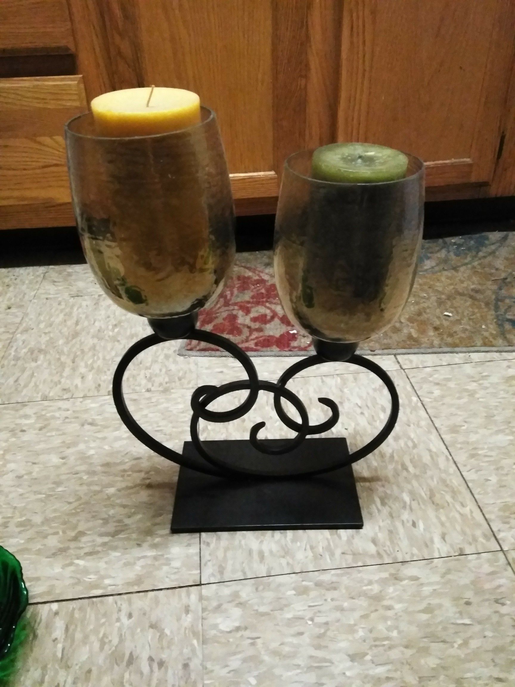 Candle and holder