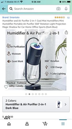 Portable Humidifier and Air Purifier Thumbnail