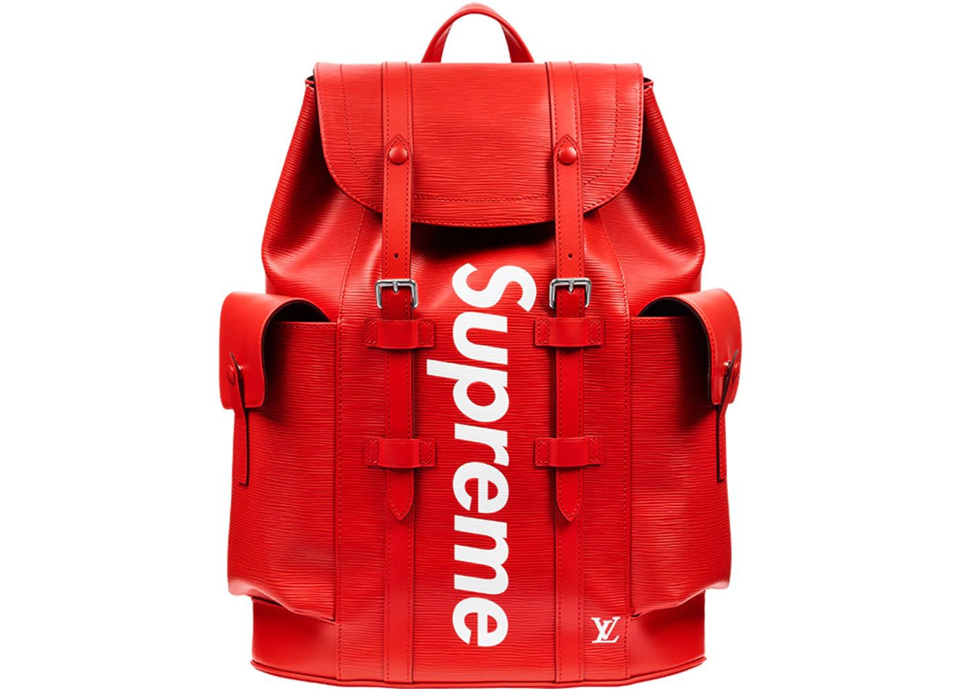 LOUIS VUITTON X SUPREME CHRISTOPHER BACKPACK EPI PM RED