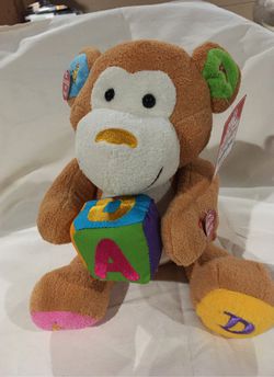 Brand new Alphabet Charlie -Animated Singing Monkey Stuffed Animal plus toy 11” Thumbnail