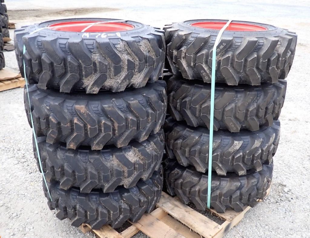 4 Original Bobcat 10-16.5 Skid Steer Tires/wheels/rims - 10X16.5