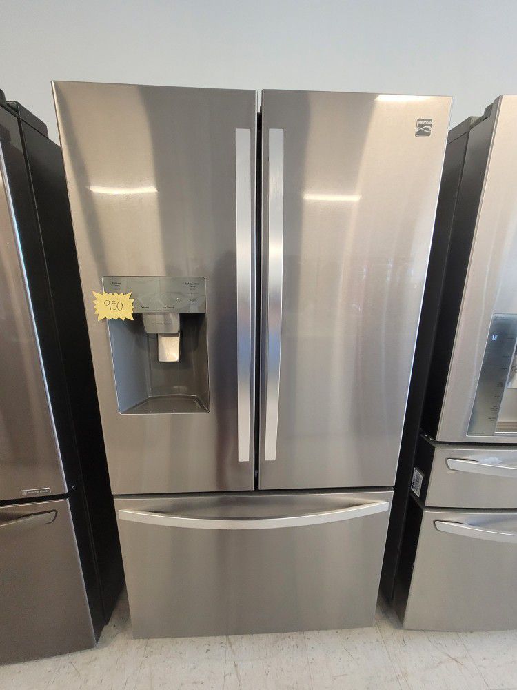 Kenmore Stainless Steel French Door Refrigerator Used Good Condition With 90day's Warranty 