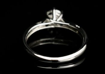 1c Moissanite Silver Engagement Ring  Thumbnail