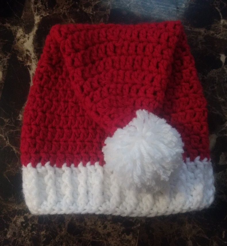 Crochet Newborn Santa Set