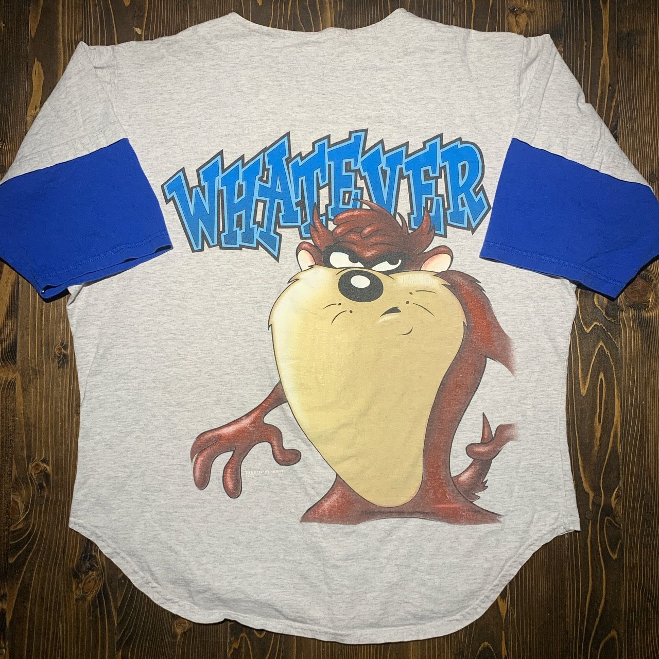 Vintage 90s Taz looney tunes baseball tee shirt