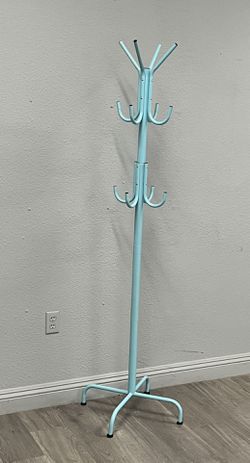 New Tiffany Blue Modern Coat Rack 6 ft Tall : 4 available at $20 Thumbnail