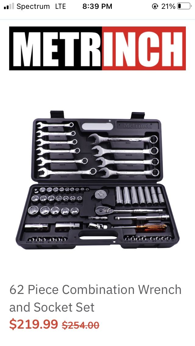 Vintage Metric Set 62 Pcs