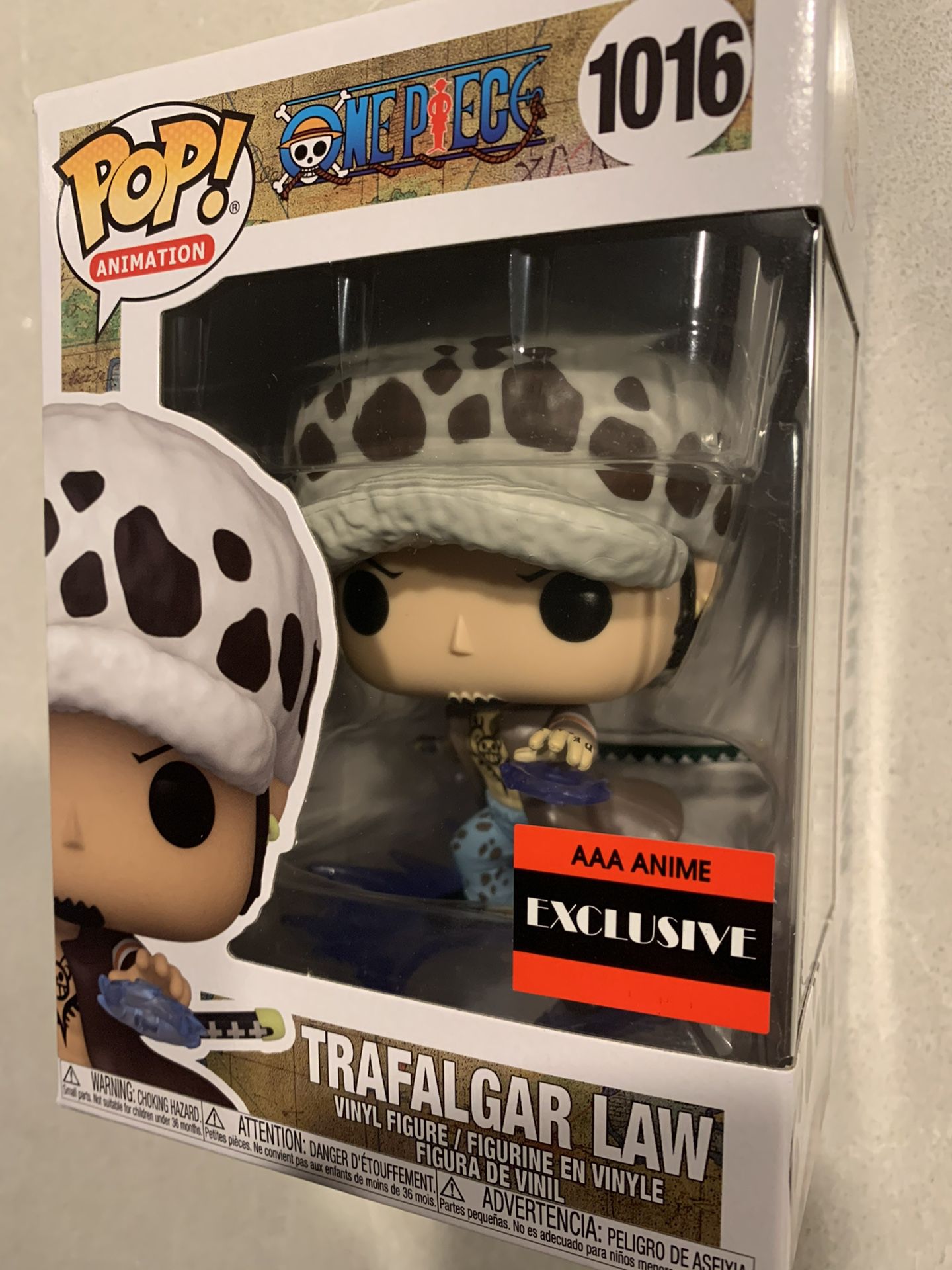 Trafalgar Law Funko Pop *MINT* AAA Anime Exclusive Monkey Luffy One Piece 1016 with protector