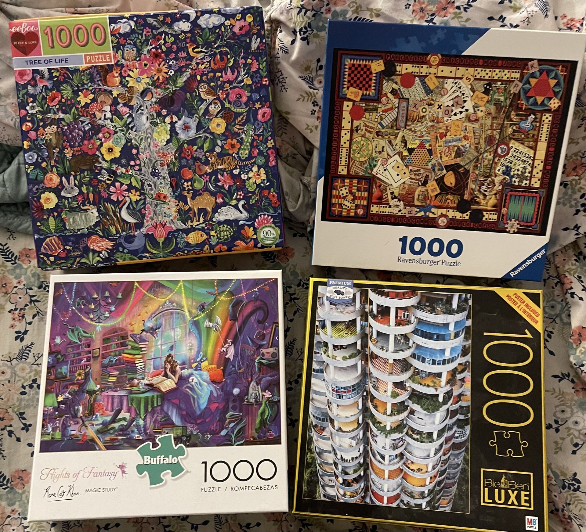 4- 1000 pc Various Puzzles