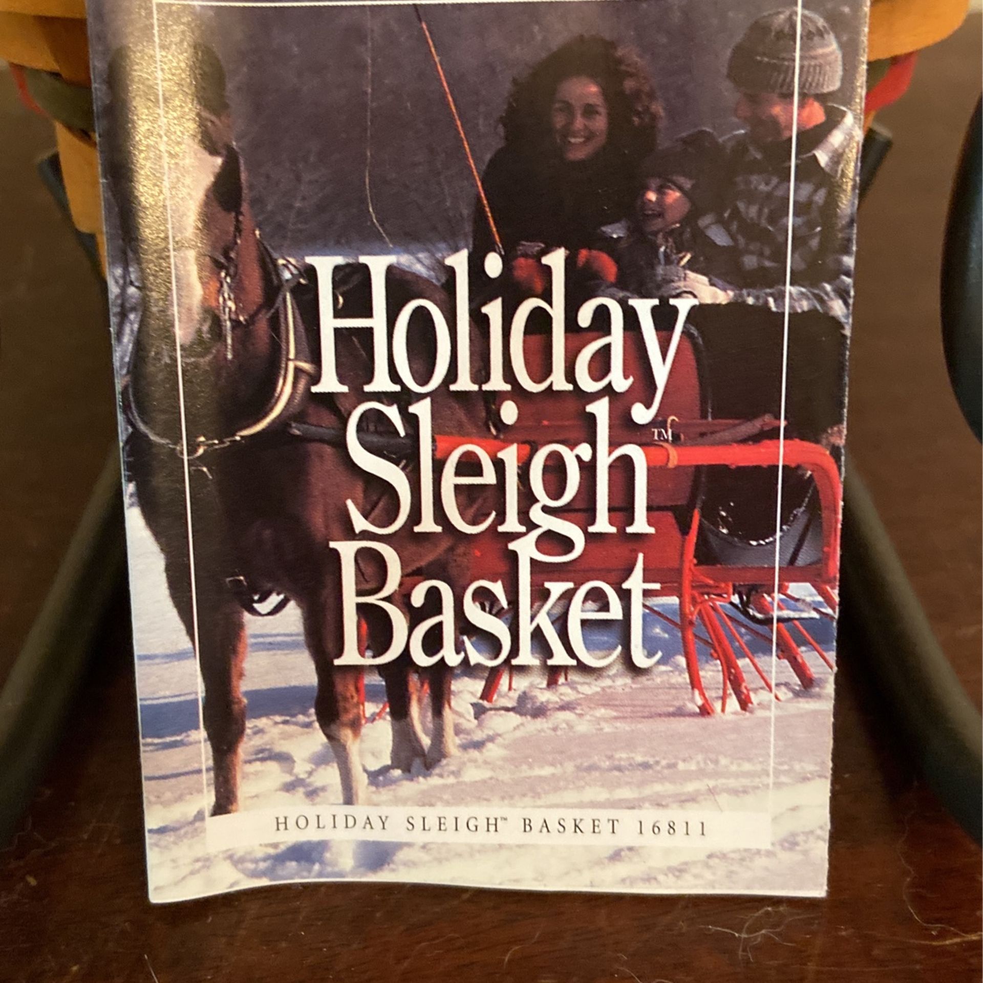 Longaberger Sleigh Basket and Wrought Iron