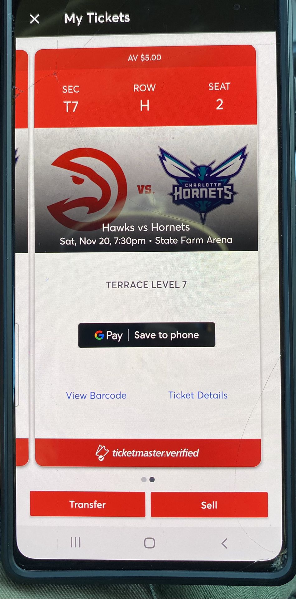 2 Hawks V’s Hornets Tickets 