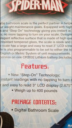 New LCD Spiderman digital bathroom scale Thumbnail