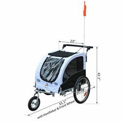 Elite II 2-In-1 Pet Dog Bike Trailer and Stroller with Suspension Thumbnail