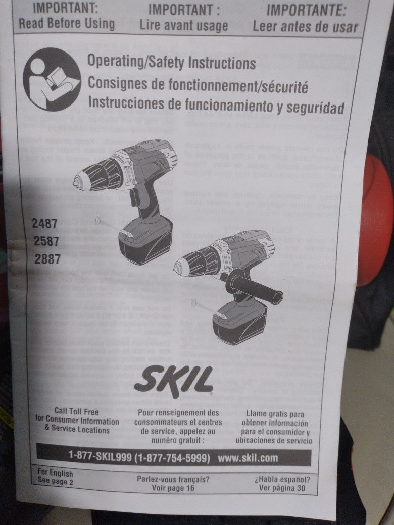 SKIL X DRIVE 18VOLT DRILL & FLASHLIGHT Combo