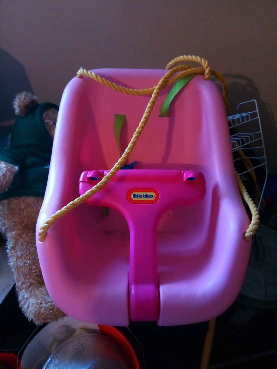 Little Tikes pink outdoor swing