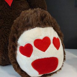 Giant Brown Teddy Bear 24" I Love U Thumbnail