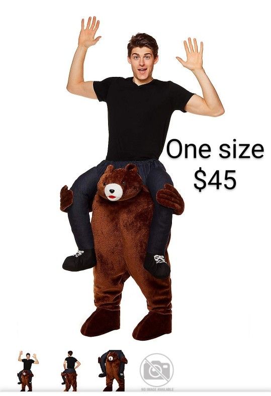 Piggyback Bear Halloween Costume