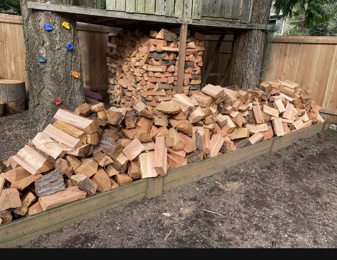 Seasoned Douglas fir firewood