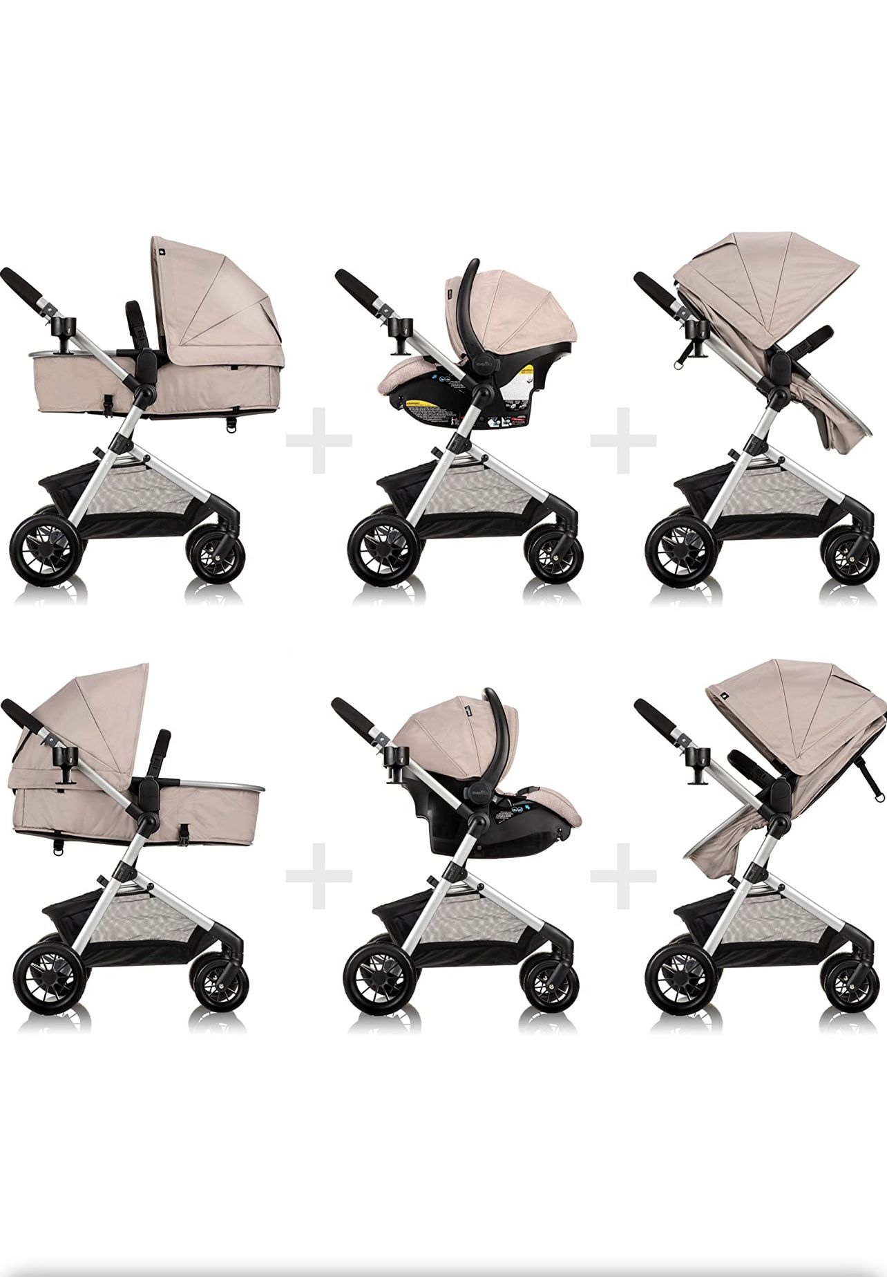 Brand New Evenflo Pivot Modular Travel System With Safemax car Seat